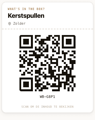QR-label voorbeeld